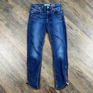 7 For All Mankind Ankle Skinny Jeans Pants Denim ((size 24))